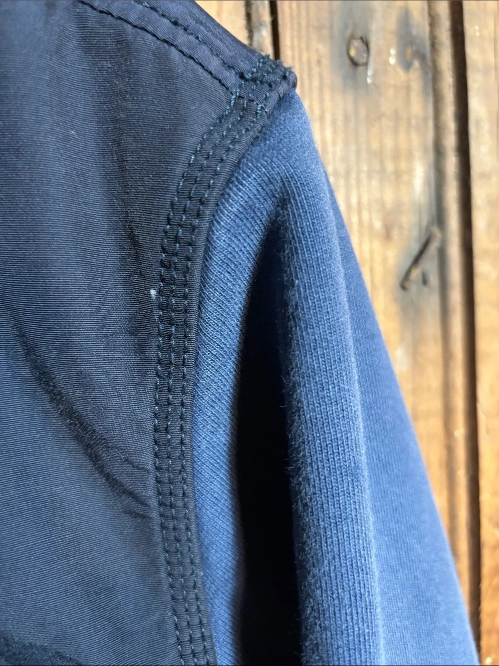 Men's L.L. Bean Blue Two-Tone Casual Zip Jacket